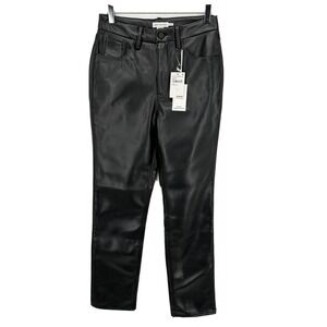 Good American Good classic‎ Slim Straight Jeans GIL000T Size 8/29 NWT Black001